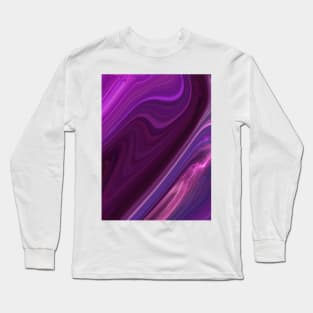 Abstract Purple Liquid 4 Long Sleeve T-Shirt